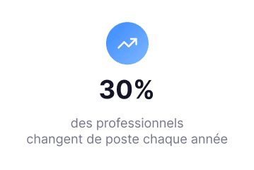 30% des professionnels changent de poste